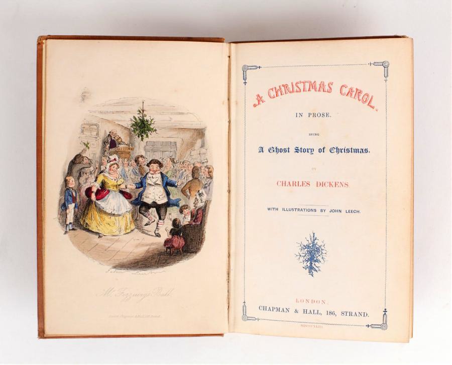 The first edition of A Christmas Carol by Charles Dickens