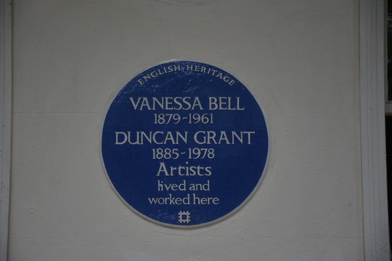 Vanessa Bell and Duncan Grant plaque, 46 Gordon Square, Bloomsbury, London